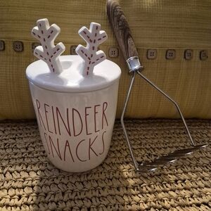 Rae Dunn Artisan Collection Ceramic Piece with Utensil